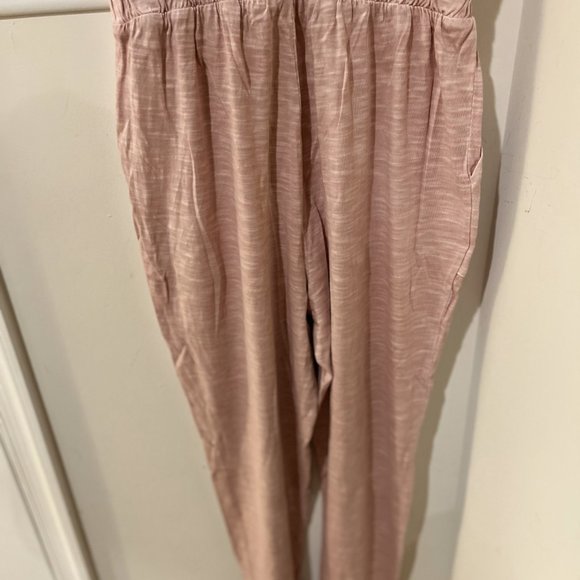 GAP Blush Pink Sleeveless Elastic Waist Pullon Jogger Leg Jumpsuit - Picture 4 of 5